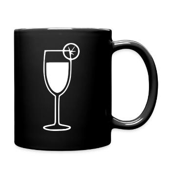 Sekt  weißSektglas Cocktail Geschenk - Mug uni - noir - Droite