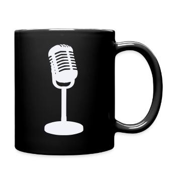 Microphone - Full Colour Mug - black - Right