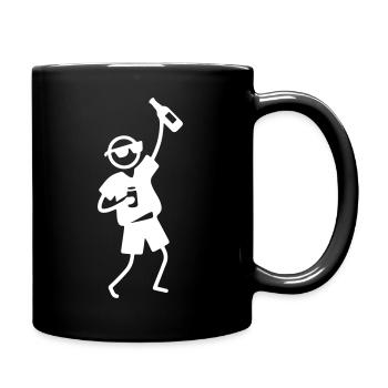 Party Stick Figure Festival - Full Colour Mug - black - Right