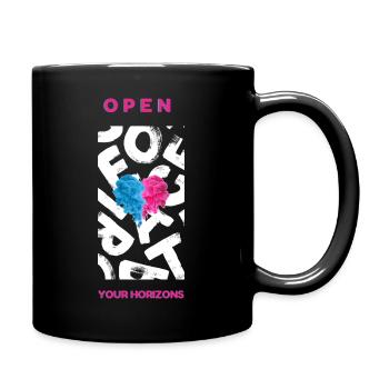 Open your horizons - Full Colour Mug - black - Right