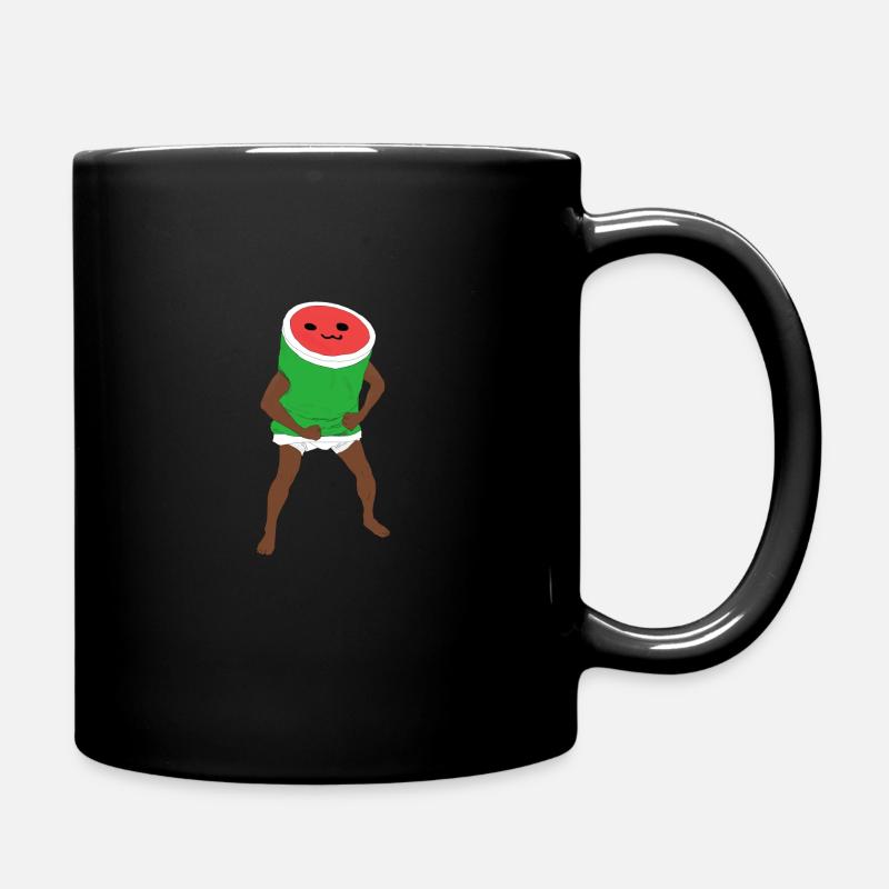 Wassermelonen Mann - Tasse einfarbig - Schwarz