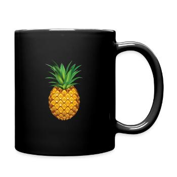 ananas - Mug uni - noir - Droite