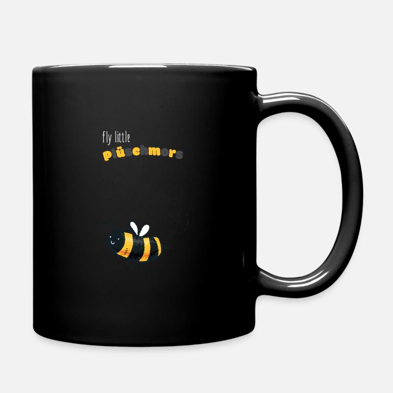 Plüschmors Plattdeutsch Geschenkidee - Tasse einfarbig - Schwarz