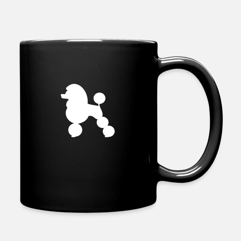 Pudel - Tasse einfarbig - Schwarz