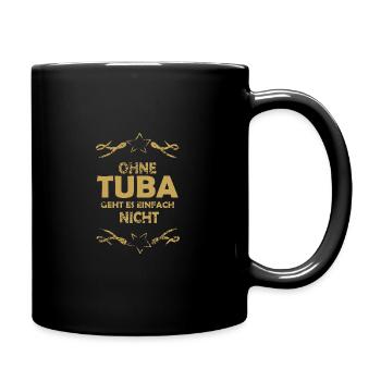 Impossible without tuba - Full Colour Mug - black - Right