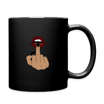Bouche - Mug uni - noir - Droite