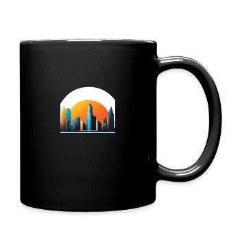 Logo Skyline - Tasse einfarbig - Schwarz - Rechts