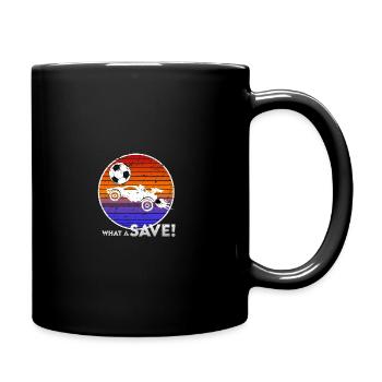 Rocket RC Car League Soccer Retro Vintage - Full Colour Mug - black - Right