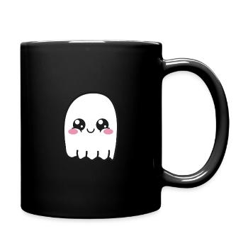 Geist Süß Kawaii - Tasse einfarbig - Schwarz - Rechts