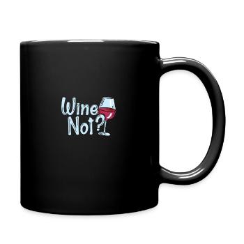 VIN PAS | VIN Pourquoi pas? Amateurs de vin Weingla - Mug uni - noir - Droite