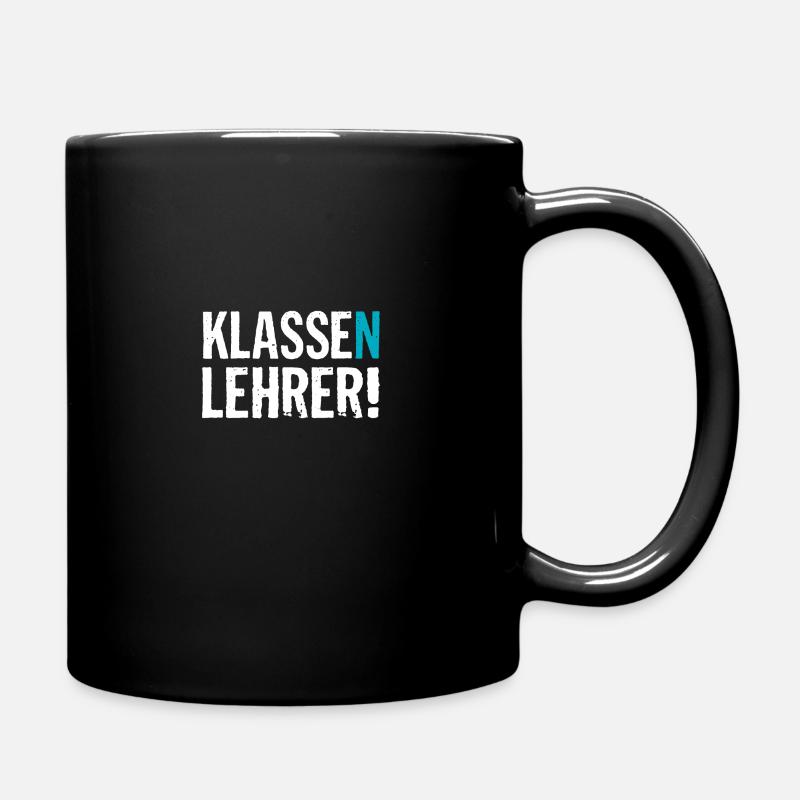 Abschied Geschenk für Klassenlehrer mit dem Klasse - Tasse einfarbig - Schwarz