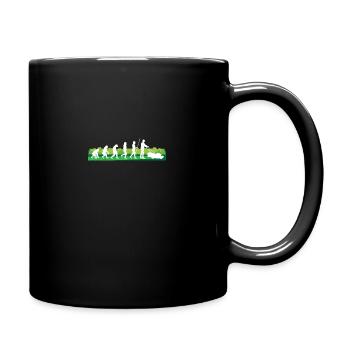 Evolution tondeuse à gazon jardinier jardin tondeuse à gazon coo - Mug uni - noir - Droite