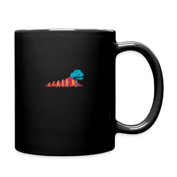 Evolution Lumberjack Tree Cutter Chainsaw Forester - Full Colour Mug - black - Right