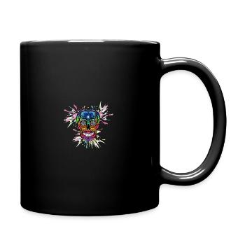 Crâne coloré jour de la mort Dia de los Muertos - Mug uni - noir - Droite