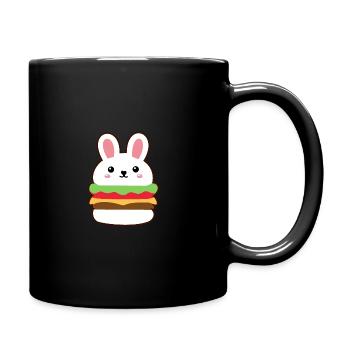Burger lapin fast food - Mug uni - noir - Droite