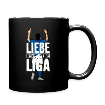 LIEBE KENNT KEINE LIGA - Tasse einfarbig - Schwarz - Rechts