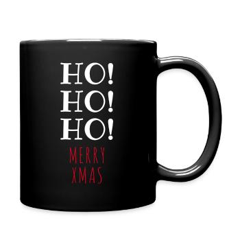 HO! HO! HO! MERRY XMAS CHRISTMAS SANTA CLAUS - Tasse einfarbig - Schwarz - Rechts