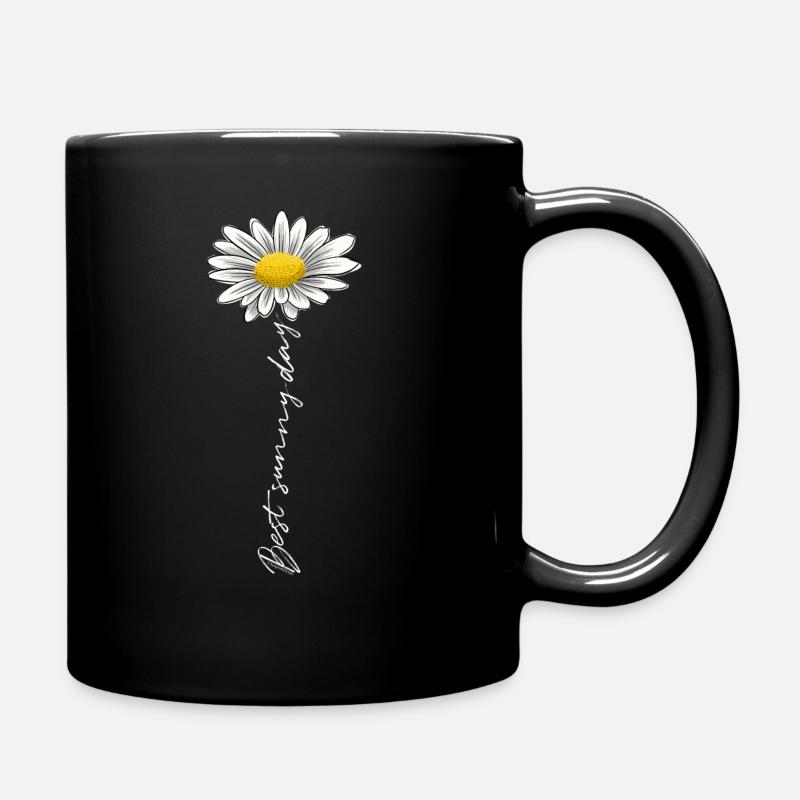 Sommerblume, bester sonniger Tag - Textilien, Geschenke - Tasse einfarbig - Schwarz