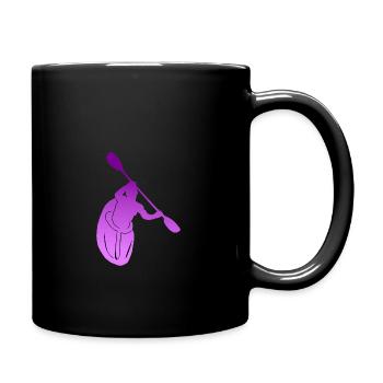 kajak - Tasse einfarbig - Schwarz - Rechts