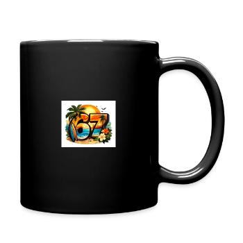 67 Tropical Sunset Surf - Full Colour Mug - black - Right
