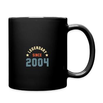 Vintage Legendary since 2004 Birthday Retro - Full Colour Mug - black - Right