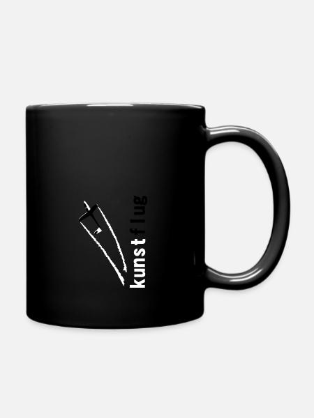 Segelflugzeug Segelfliegen Segelflieger Kunstflug - Tasse einfarbig - Schwarz