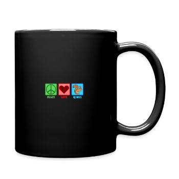 Squirrel Squirrel - Peace Love - Mug uni - noir - Droite