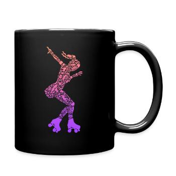Roller Skates Kids Roller Skates Roller Skating Girls - Full Colour Mug - black - Right