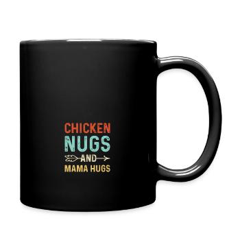 Chicken Nugs et Mama Hugs Chicken Nugget Lover - Mug uni - noir - Droite