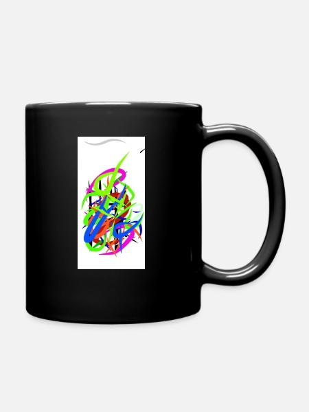 Bunte Vielfalt 1 - Tasse einfarbig - Schwarz