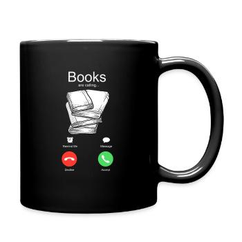Appeler les livres - Mug uni - noir - Droite