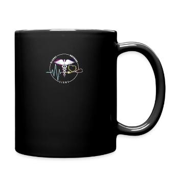 Arzt oder Ärztin , Krankenschwester - Liebe - - Tasse einfarbig - Schwarz - Rechts