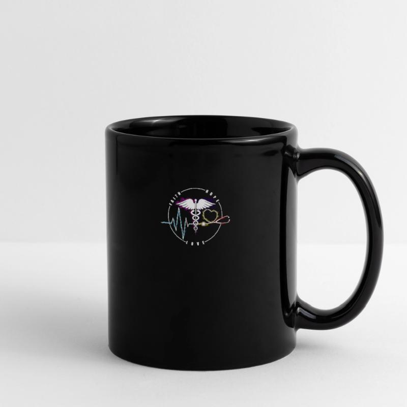 Arzt oder Ärztin , Krankenschwester - Liebe - Tasse einfarbig