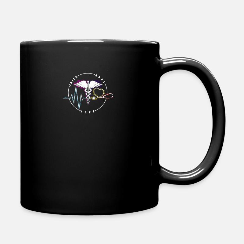 Médecin, infirmière - amour - - Mug uni - noir