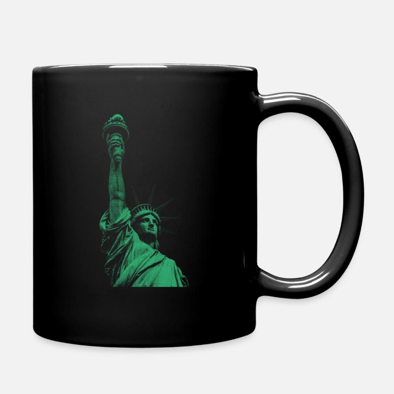 Freiheitsstatue - Tasse einfarbig - Schwarz