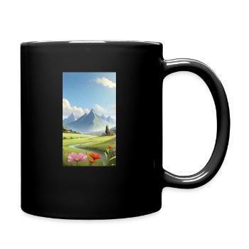 Landscape - Full Colour Mug - black - Right