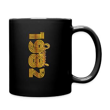 Millésime 1982 - Mug uni - noir - Droite