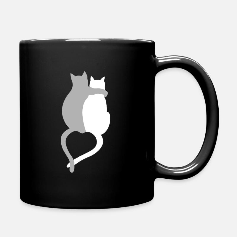 Cats love - Full Colour Mug - black