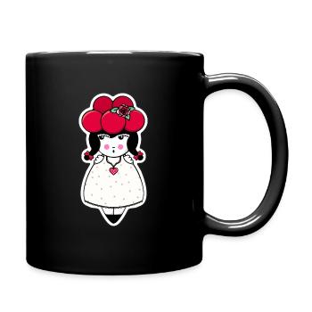 Mariée de la Forêt-Noire avec Bollenhut - Mug uni - noir - Droite