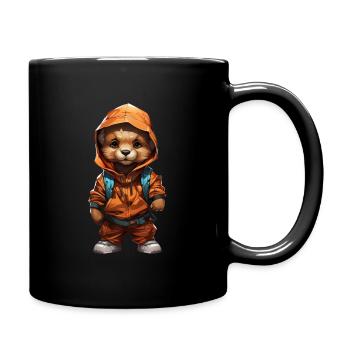 Hip-hop & urban fashion for cool streetwear vibes - Full Colour Mug - black - Right