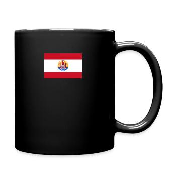 Drapeau national de la Polynésie française - Mug uni - noir - Droite