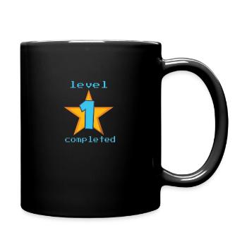 1er niveau terminé - surprise pour l'anniversaire du bébé - Mug uni - noir - Droite