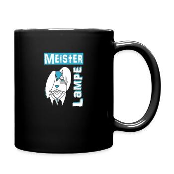 Meister Lampe - Tasse einfarbig - Schwarz - Rechts