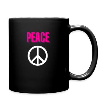 Paix - Echo - Front seulement - Mug uni - noir - Droite