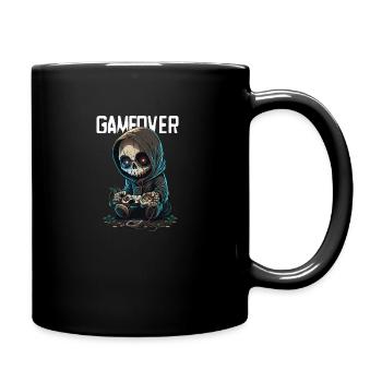 Game Over - Tasse einfarbig - Schwarz - Rechts