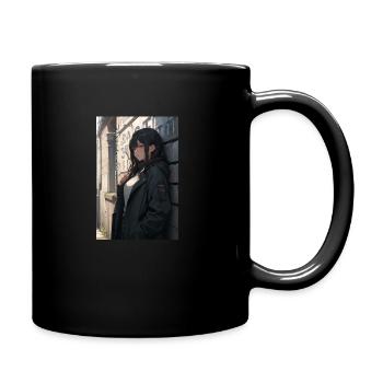 Anime Urban Girl - Tasse einfarbig - Schwarz - Rechts