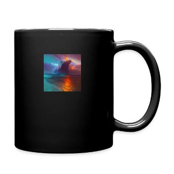A psychedelic chiefwater astral dreadnought - Tasse einfarbig - Schwarz - Rechts