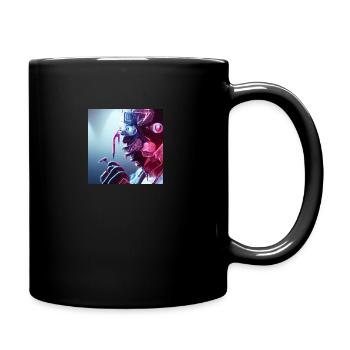 Roboter - Tasse einfarbig - Schwarz - Rechts