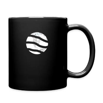 Erde 7 - Tasse einfarbig - Schwarz - Rechts