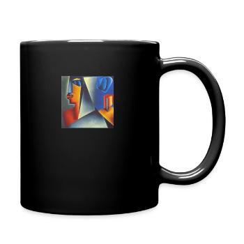 Abstract woman - Full Colour Mug - black - Right